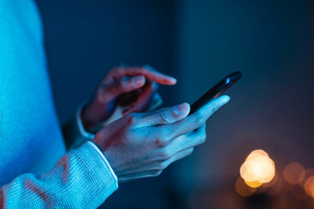 using phone