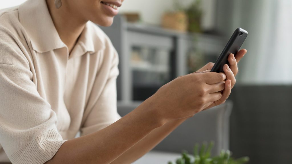 using phone