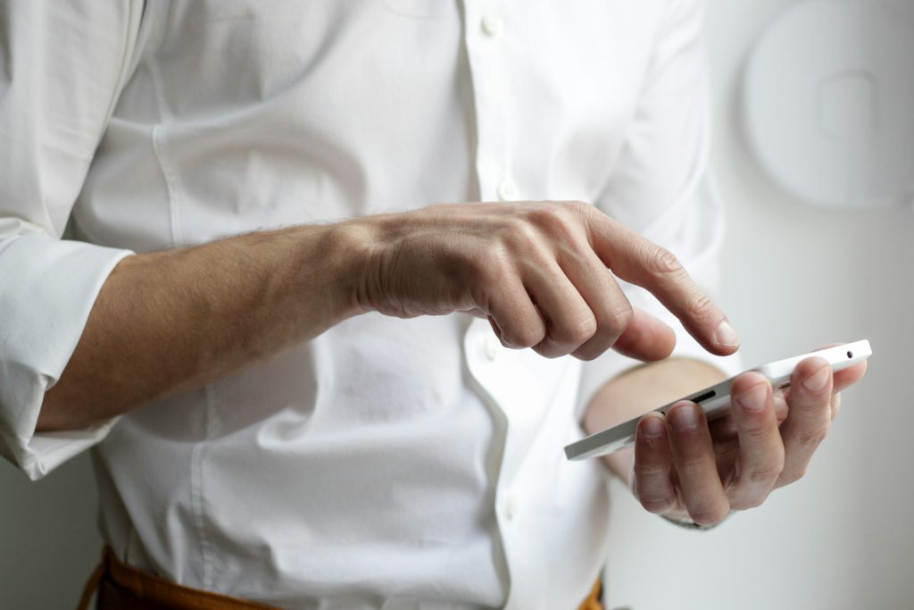 using phone